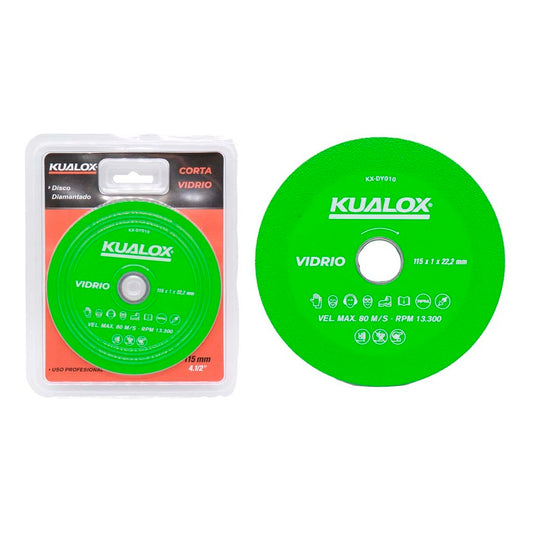 Disco Diamantado Para Vidrio 115mm 4.1/2'' KX-DY010 Kualox