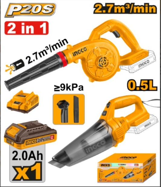 KIT SOPLADORA + ASPIRADORA 05L C/BATERIA Y CARGADOR (VENTA)