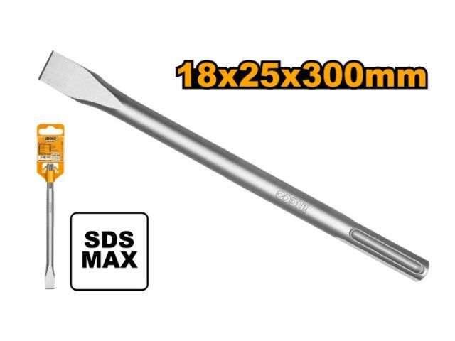 CORTA FIERRO CINCEL SDS MAX 25 X 300 MM INGCO DBC0222801