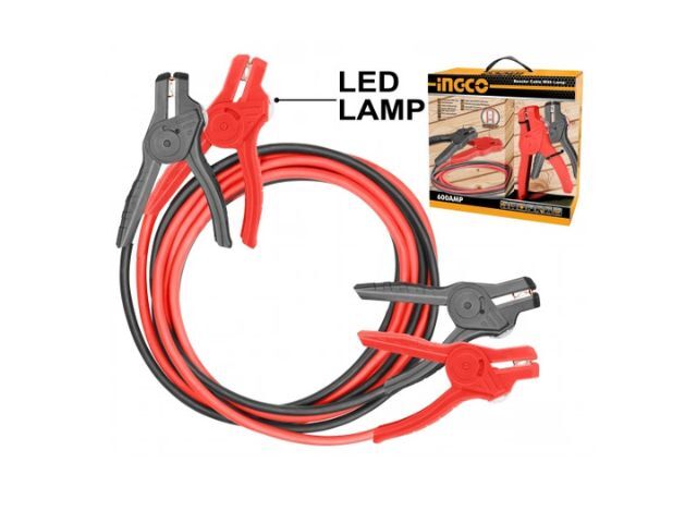 PINZA CABLE ARRANCADOR CON LUZ INGCO HBTCP6008L