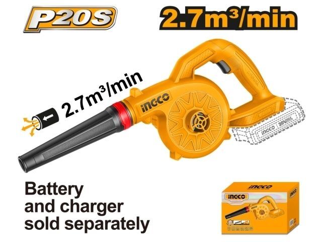 SOPLADORA A BATERIA P20S 20V 2,7M³/MIN SIN BAT / SIN CARGADO