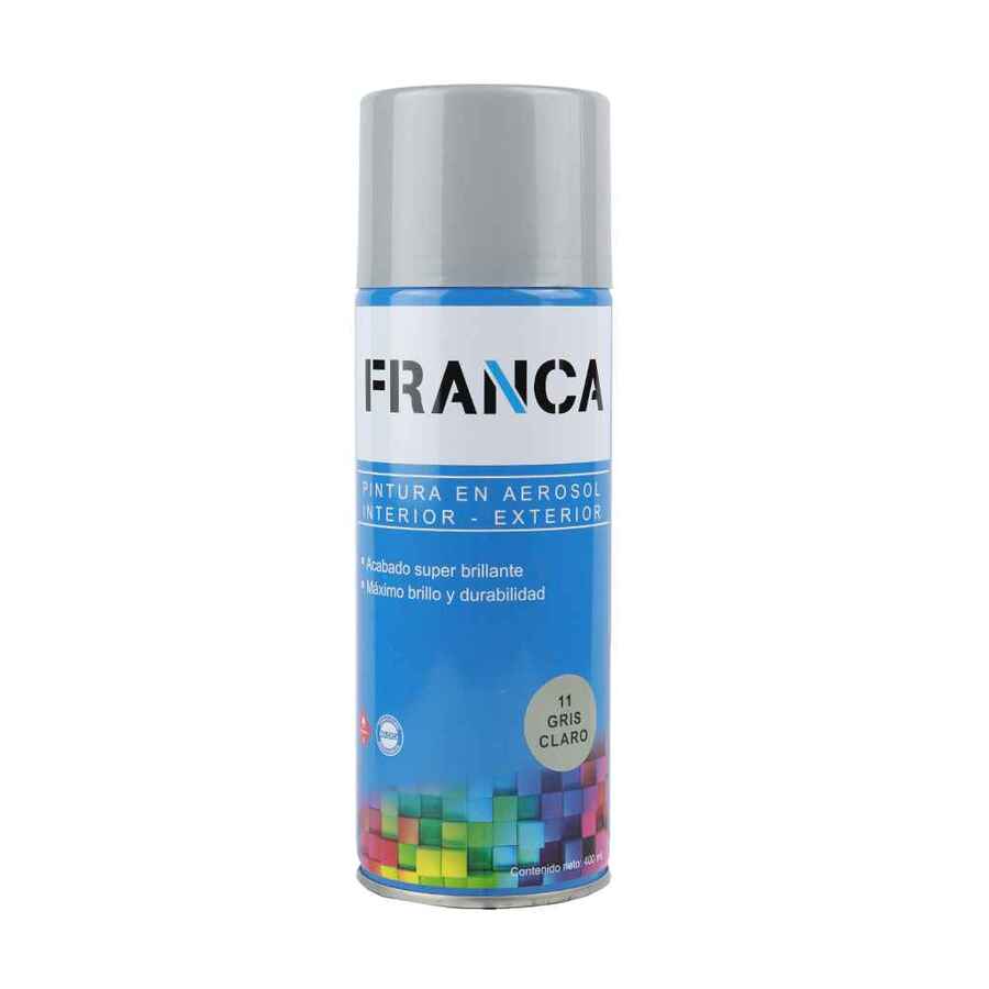 Esmalte Aerosol Gris Claro 400ml Ref.11 Franca