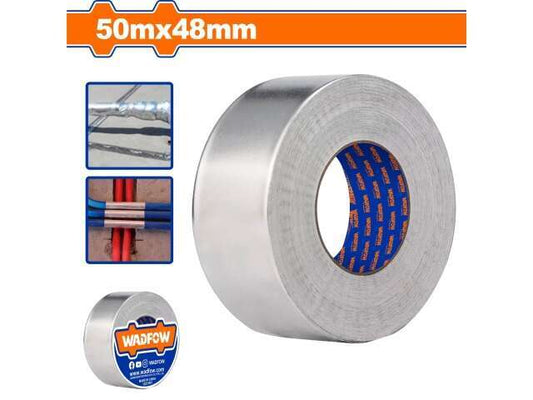 CINTA ALUMINIO AISLANTE 50MT X 48MM WADFOW WVF6H50