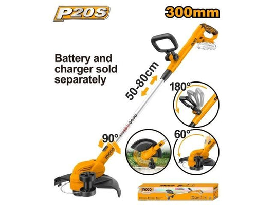 BORDEADORA A BATERIA 20V P20S INGCO CGTLI20328