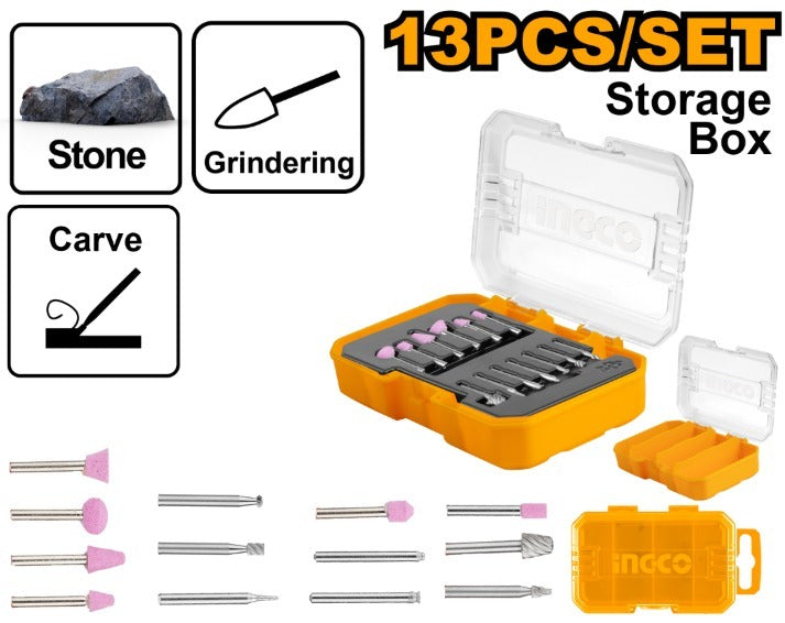 SET 13 PCS ACCESORIO MINI TORNO AKMG2013