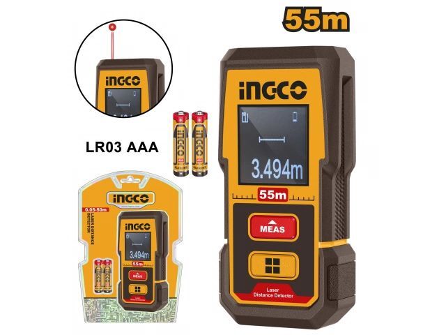 MEDIDOR DE DISTANCIA LASER 55MT INGCO HLDD05086