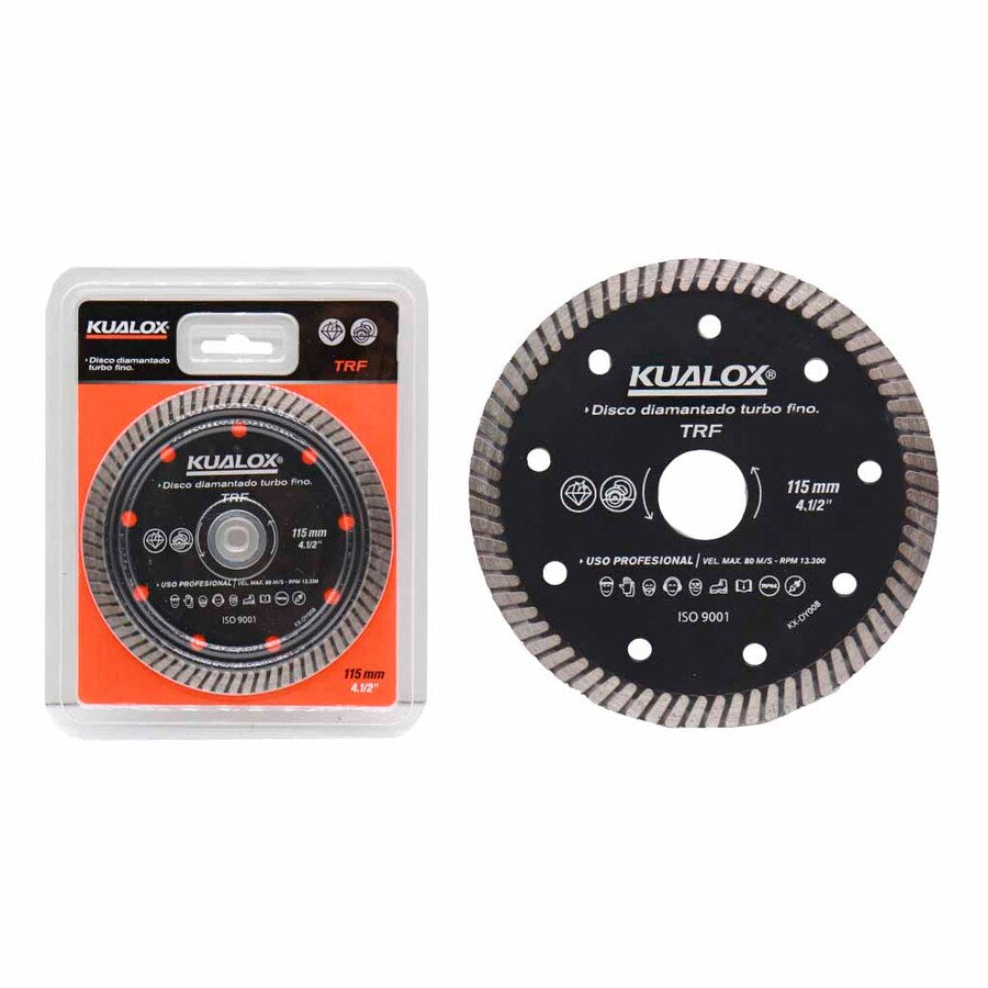 Disco Diamandado Turbo F 4 1/2''115x1.0x22.2KX DY008 Kualox