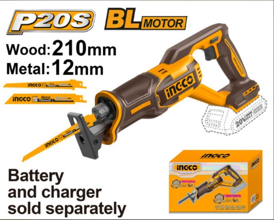 SIERRA SABLE A BATERIA SIN BAT Y CARGADOR INGCO CRSLI2108