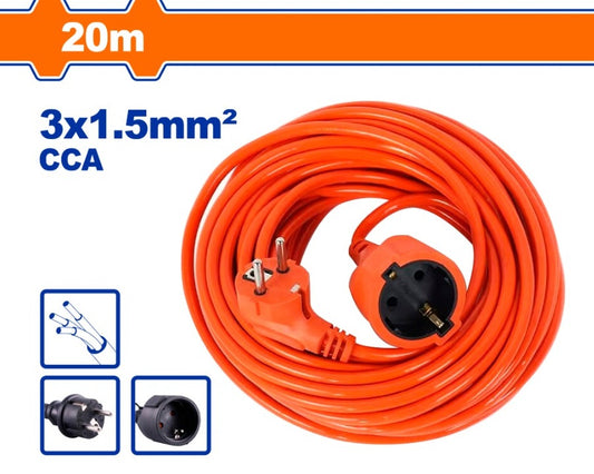 ALARGUE 20M ENCHUFE Y CONECTOR TIPO SCHUKO WADFOW (VENTA)