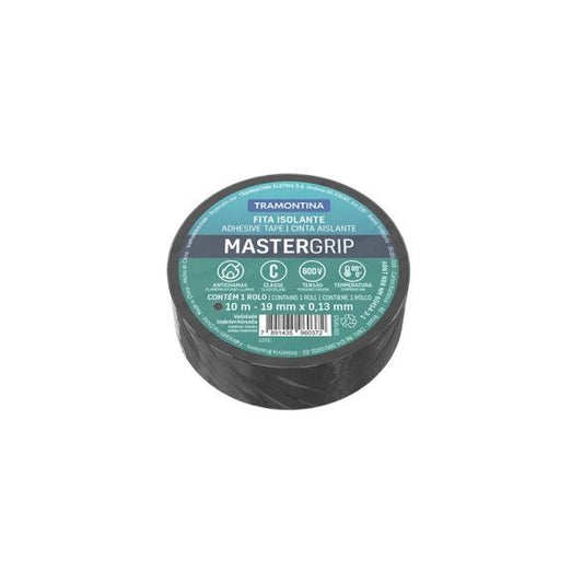 Cinta aislante MasterGrip 0,13x19mm negro 10m -TRAMONTINA