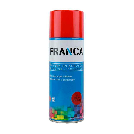 Esmalte Aerosol Rojo Scarlet 400ml Ref.23 Franca