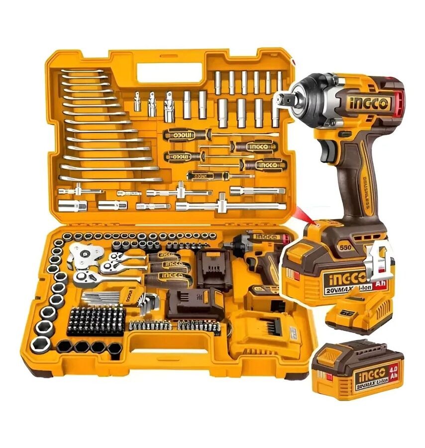 KIT SET 172 HERRAMIENTAS COMBINADAS + LLAVE DE IMPACTO A BAT