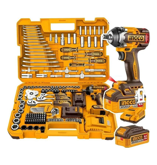 KIT SET 172 HERRAMIENTAS COMBINADAS + LLAVE DE IMPACTO A BAT