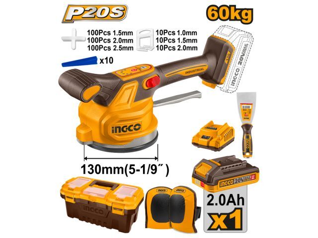 VENTOSA VIBRADORA A BATERIA P20S 20V PARA COLOCAR CERAMICA C