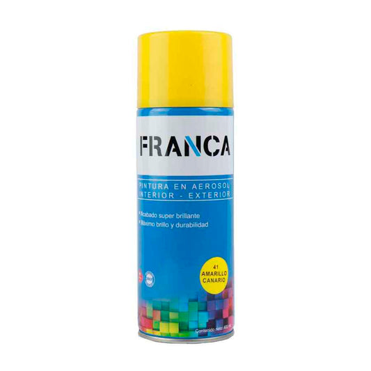 Esmalte Aerosol Amarillo Canario 400ml Ref.41 Franca