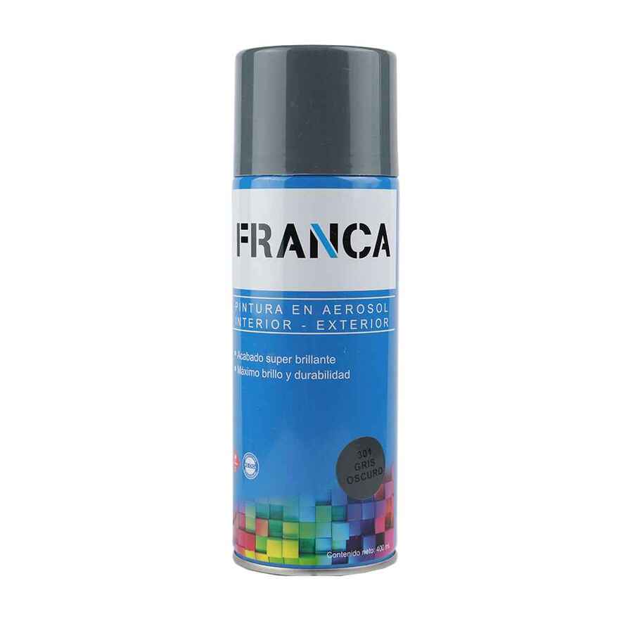 Esmalte Aerosol Gris Oscuro 400ml Ref.301 Franca