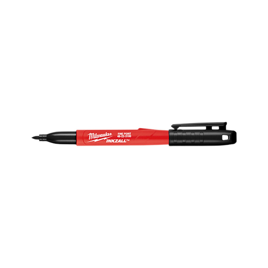 Marcador Negro Milwaukee Punta Fina